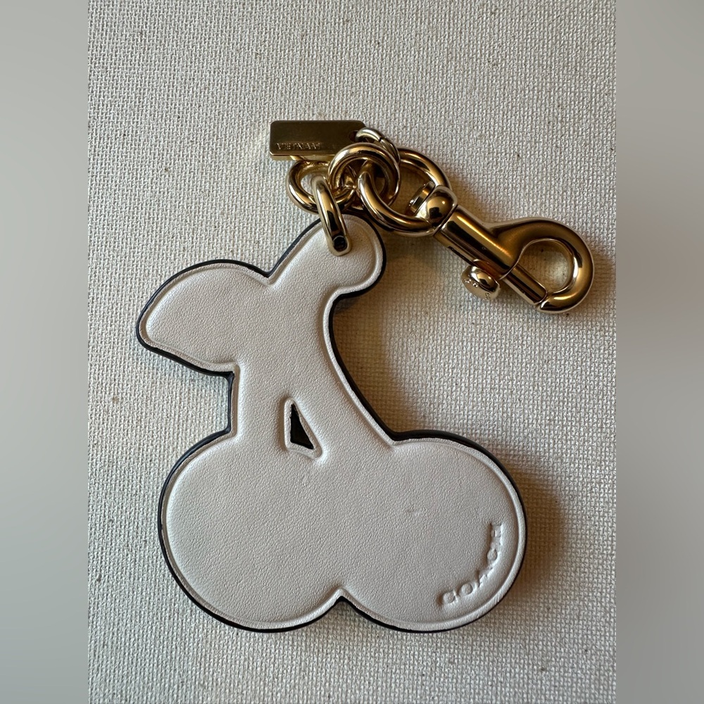 Coach Cherry Keychain with Red and Gold - Picture 2 of 2